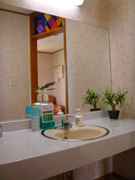 洗面室内側から